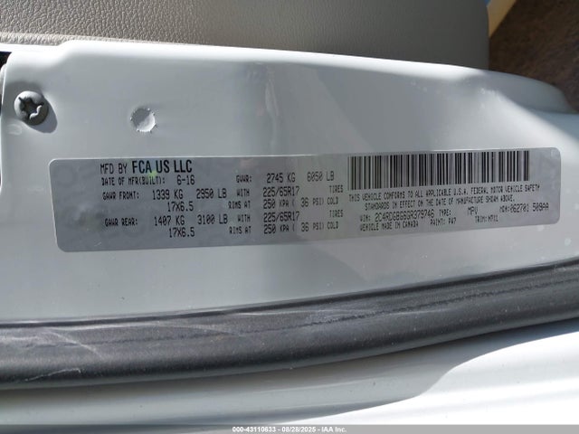 Dodge 2016 2016 2C4RDGBG6GR379746 Image 9