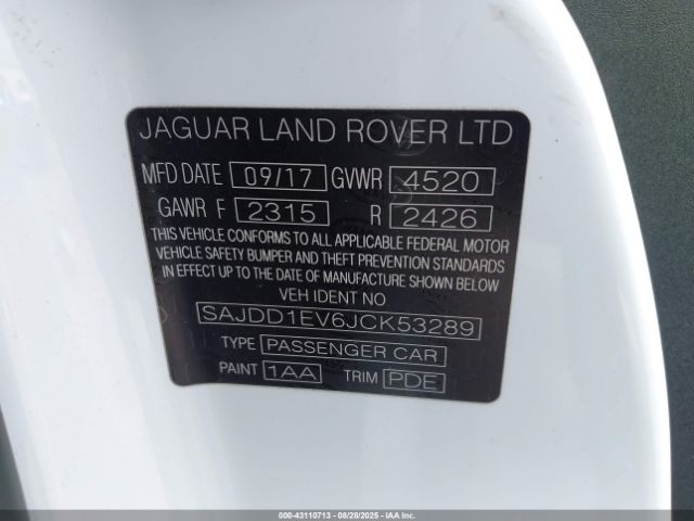 2018 JAGUAR F-TYPE SAJDD1EV6JCK53289 Photo 8