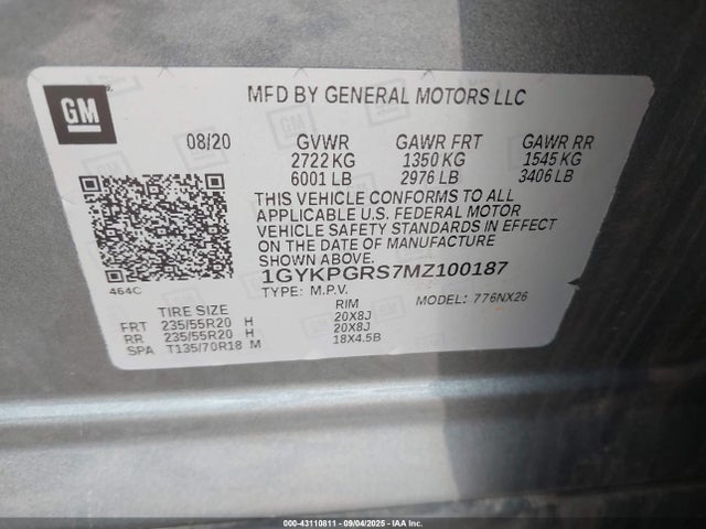 2021 CADILLAC XT6 1GYKPGRS7MZ100187 Photo 8