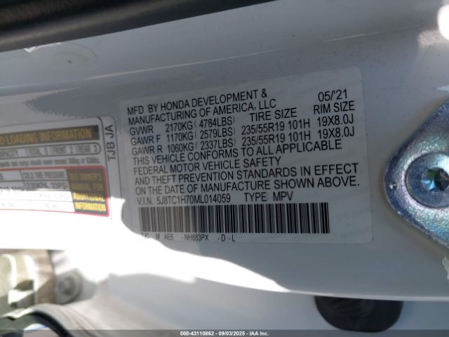 2021 ACURA RDX 5J8TC1H70ML014059 Photo 8