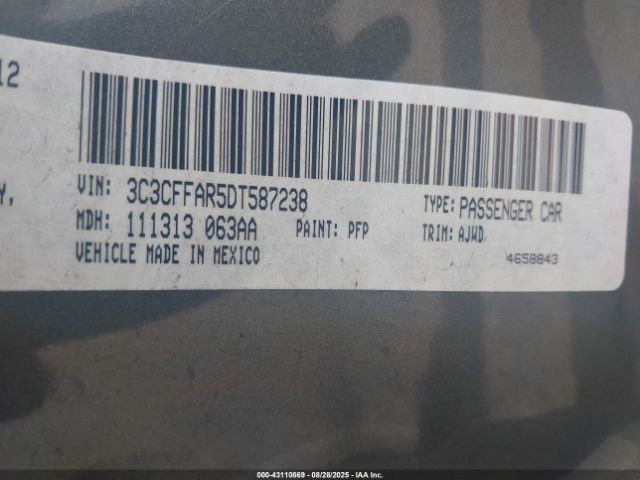 2013 FIAT 500 3C3CFFAR5DT587238 Photo 8