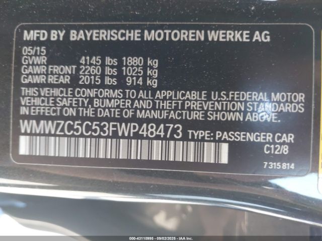 2015 MINI COUNTRYMAN WMWZC5C53FWP48473 Photo 8