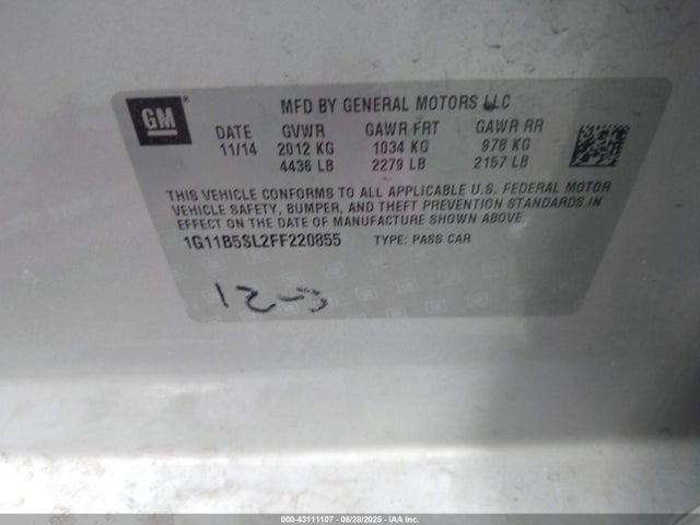 1G11B5SL2FF220855 Chevrolet lkw