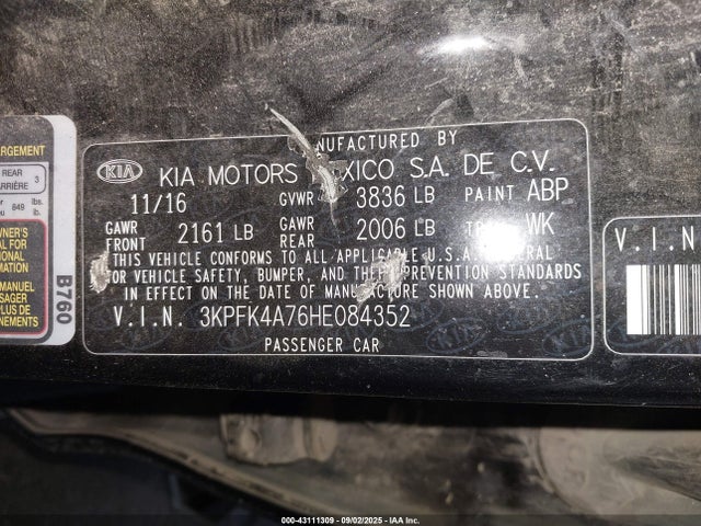 KIA mpi nu 2017 3KPFK4A76HE084352 Image 9