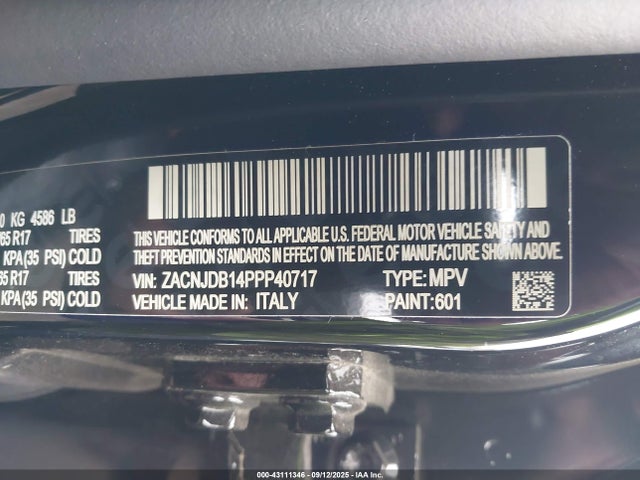 ZACNJDB14PPP40717 Jeep 2023