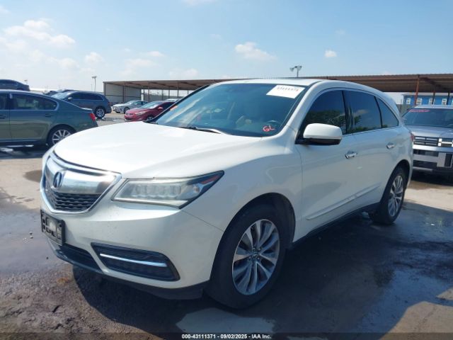2014 ACURA MDX 5FRYD3H69EB001124 Photo 1