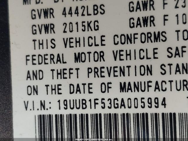 2016 ACURA TLX 19UUB1F53GA005994 Photo 8