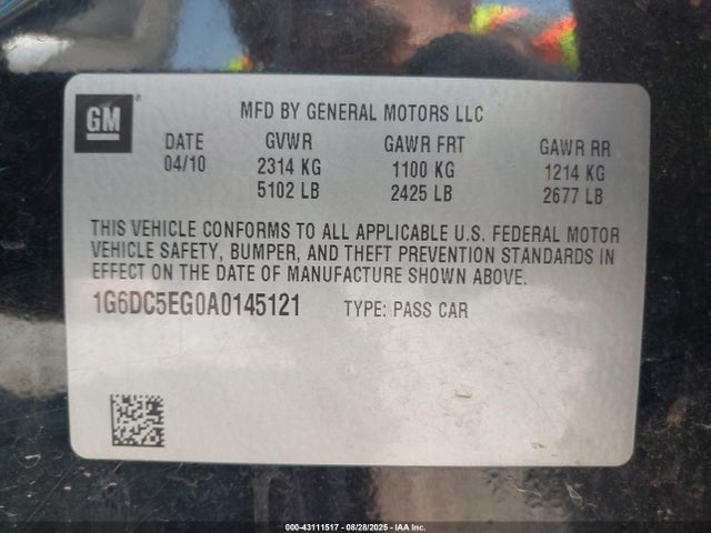 2010 CADILLAC CTS 1G6DC5EG0A0145121 Photo 8