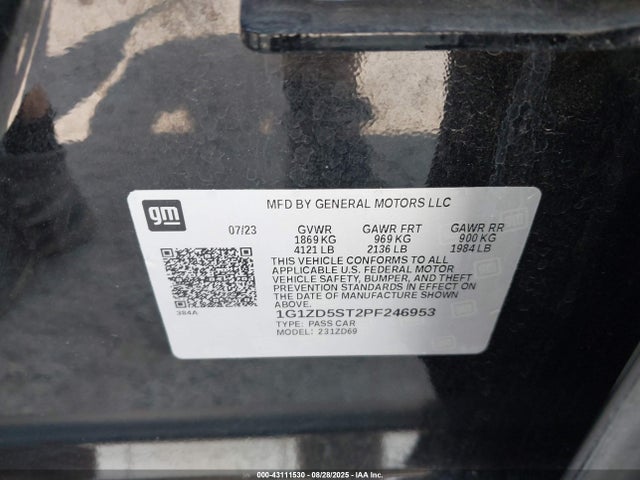 Chevrolet lfv 2023 1G1ZD5ST2PF246953 Image 9