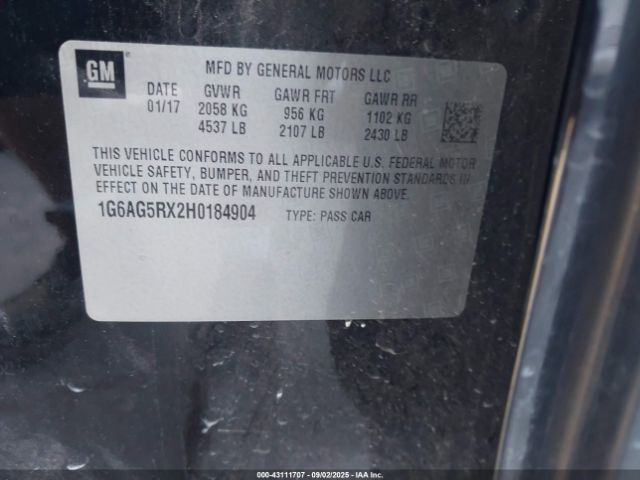 2017 CADILLAC ATS 1G6AG5RX2H0184904 Photo 8