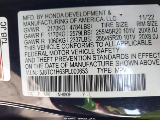 2023 ACURA RDX 5J8TC1H63PL000653 Photo 8