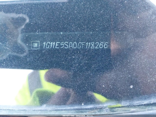 1G11E5SA0GF118266 Chevrolet lcv -sidi, dcvcp, vvt, dcvcp, e85 max, e0-e100, aluminum
