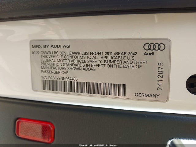2022 AUDI A6 ALLROAD WAU92BF22NN067485 Photo 8