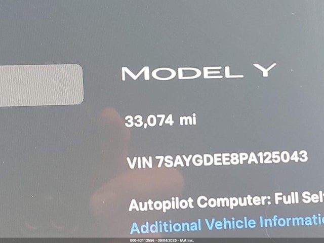 2023 TESLA MODEL Y 7SAYGDEE8PA125043 Photo 6