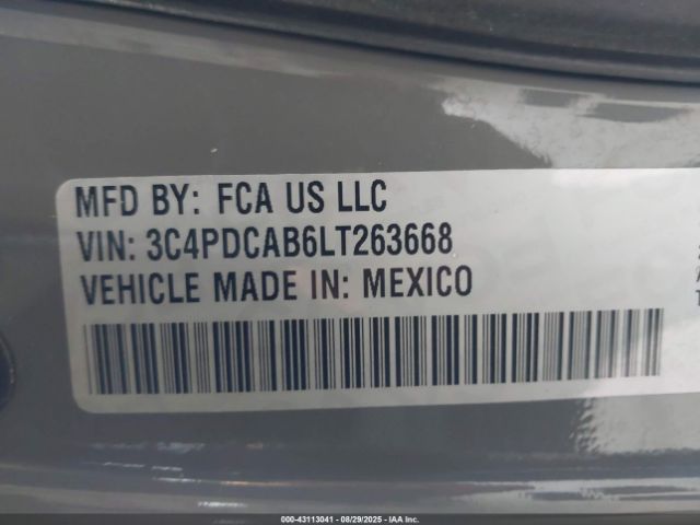 2020 DODGE JOURNEY 3C4PDCAB6LT263668 Photo 8