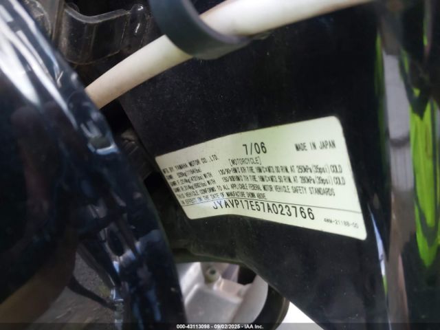 2007 YAMAHA XV1700 JYAVP17E57A023766 Photo 9