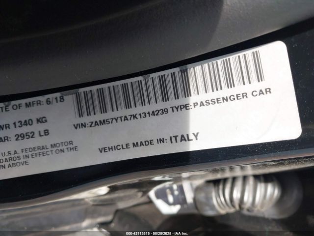 2019 MASERATI GHIBLI ZAM57YTA7K1314239 Photo 8