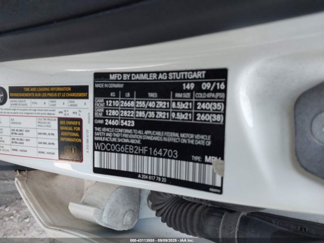 2017 MERCEDES-BENZ AMG GLC 43 WDC0G6EB2HF164703 Photo 8