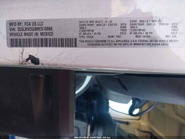 3C6LRVDG8ME510866 RAM Promaster 2500