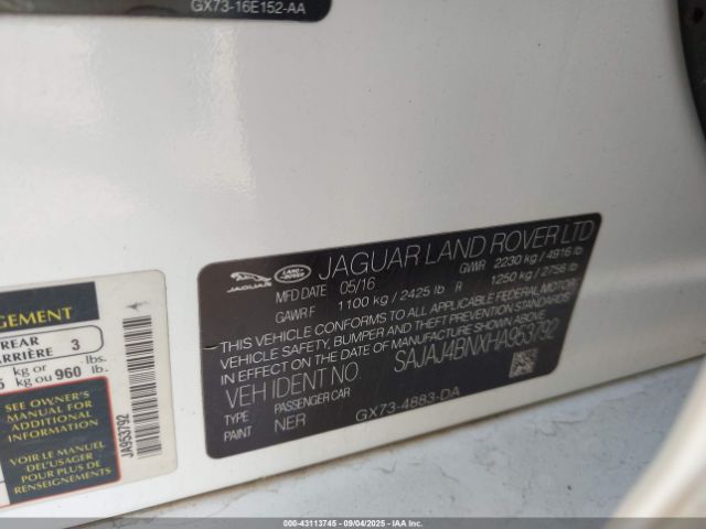 2017 JAGUAR XE SAJAJ4BNXHA953792 Photo 8