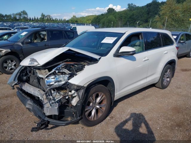 2016 TOYOTA HIGHLANDER 5TDBKRFH0GS258398 Photo 1