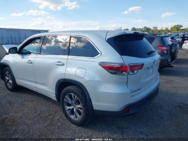 2016 TOYOTA HIGHLANDER 5TDBKRFH0GS258398 Photo 2
