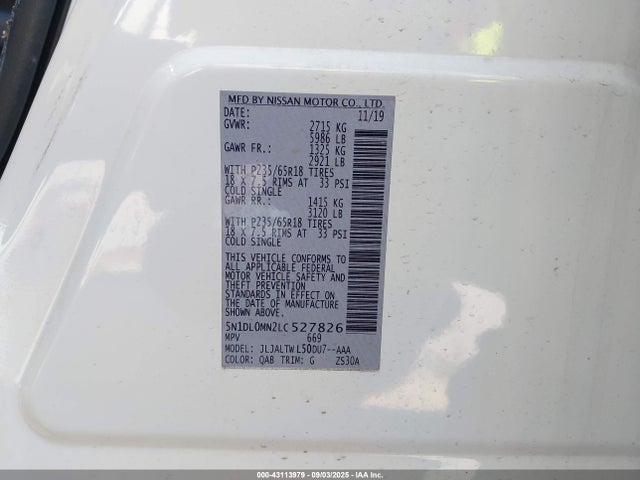 Infiniti QX60 2020 5N1DL0MN2LC527826 Image 9