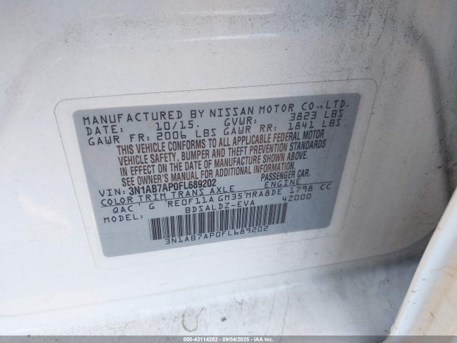 Nissan Sentra 2015 3N1AB7AP0FL689202 Image 9