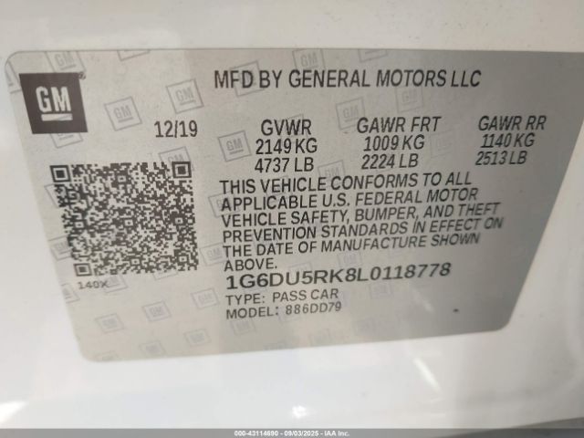 2020 CADILLAC CT5 1G6DU5RK8L0118778 Photo 8