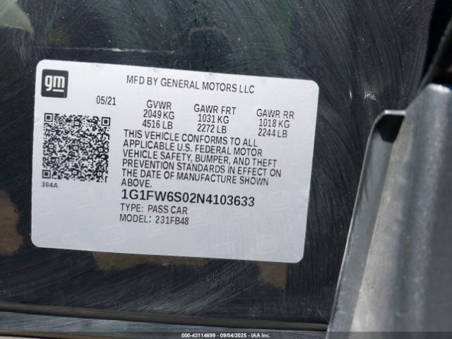 2022 CHEVROLET BOLT EV 1G1FW6S02N4103633 Photo 8