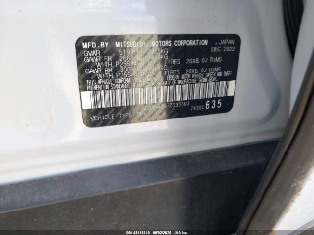 2023 MITSUBISHI OUTLANDER JA4J4UA86PZ032603 Photo 8