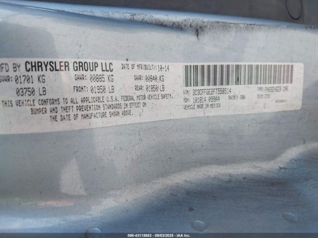 2015 FIAT 500E 3C3CFFGE2FT558514 Photo 8