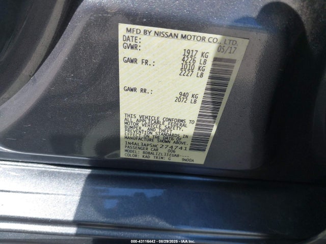 1N4AL3AP5HC274741 Nissan Altima