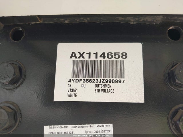 4YDF35623JZ990997 Voltage 2018