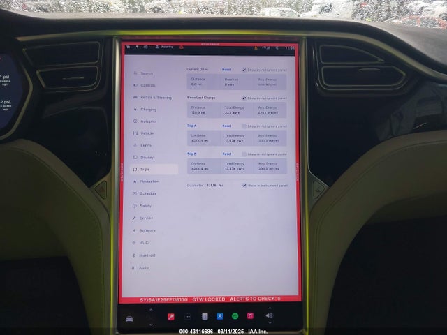 2015 TESLA MODEL S 5YJSA1E29FF118130 Photo 6