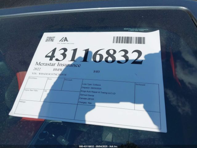 2022 BMW 840 WBADZ4C07NCJ60938 Photo 5