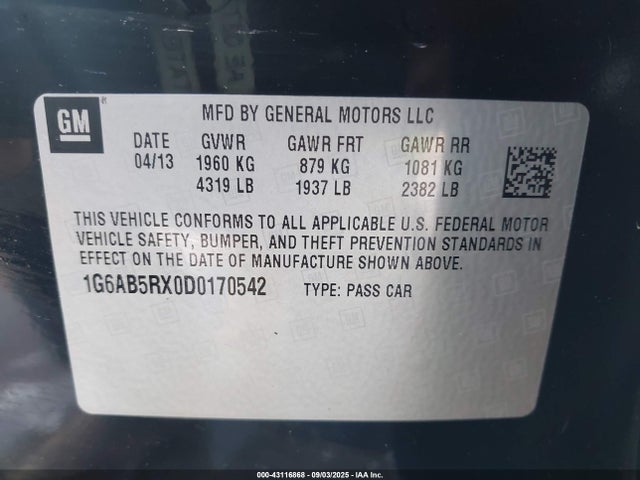 2013 CADILLAC ATS 1G6AB5RX0D0170542 Photo 8