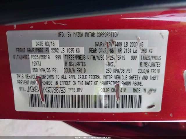 JM3KE2DYXG0788793 Mazda py