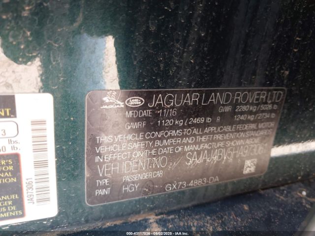 2017 JAGUAR XE SAJAJ4BV5HA973061 Photo 8