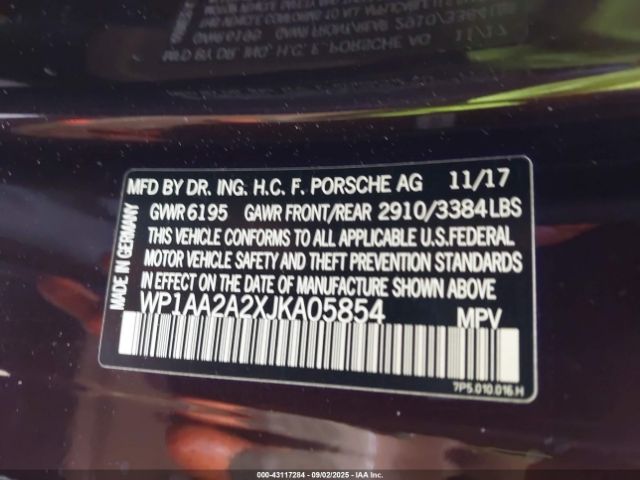 2018 PORSCHE CAYENNE WP1AA2A2XJKA05854 Photo 8