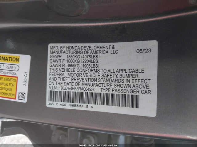 Acura l15ca 2024 19UDE4H63RA004930 Image 9