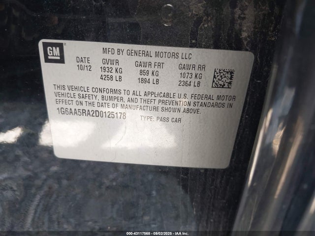 2013 CADILLAC ATS 1G6AA5RA2D0125178 Photo 8