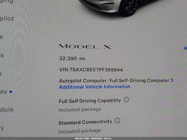 2023 TESLA MODEL X 7SAXCBE57PF369944 Photo 6
