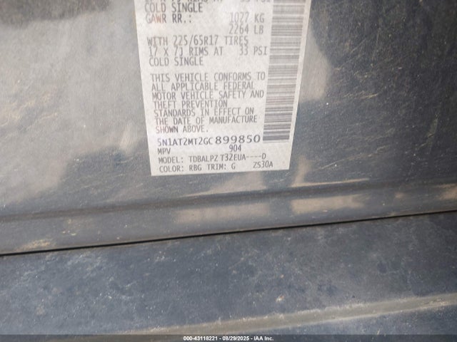 Nissan 2016 2016 5N1AT2MT2GC899850 Image 9