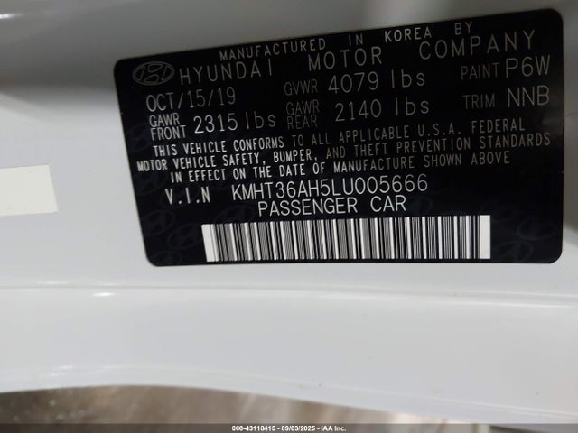 Hyundai VELOSTER N 2020 KMHT36AH5LU005666 Image 9