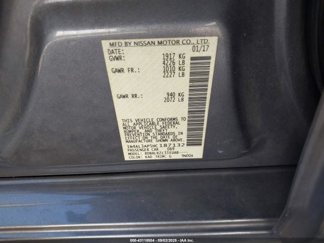1N4AL3AP5HC187132 Nissan 2017