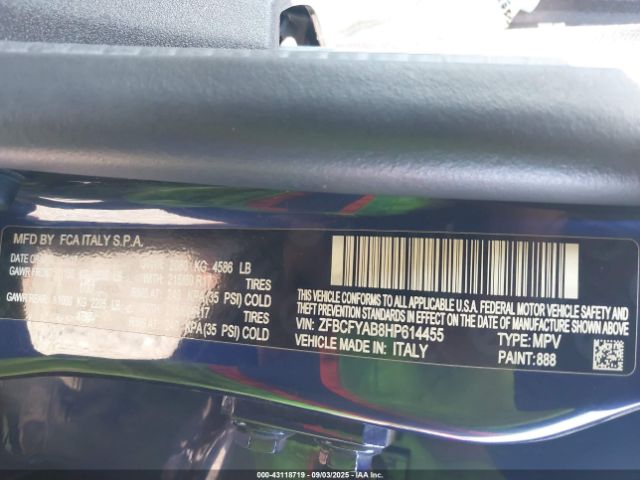 2017 FIAT 500X ZFBCFYAB8HP614455 Photo 8