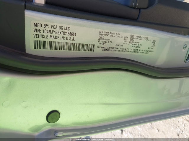 1C4RJYB6XRC136684 Jeep Grand Cherokee