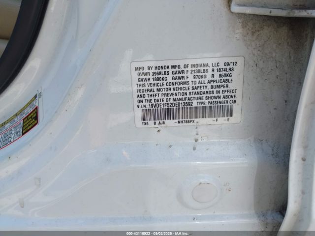 2013 ACURA ILX 19VDE1F52DE013592 Photo 8