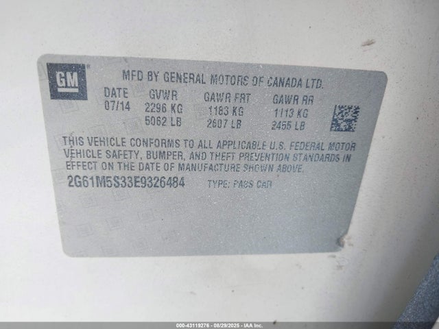 2014 CADILLAC XTS 2G61M5S33E9326484 Photo 8